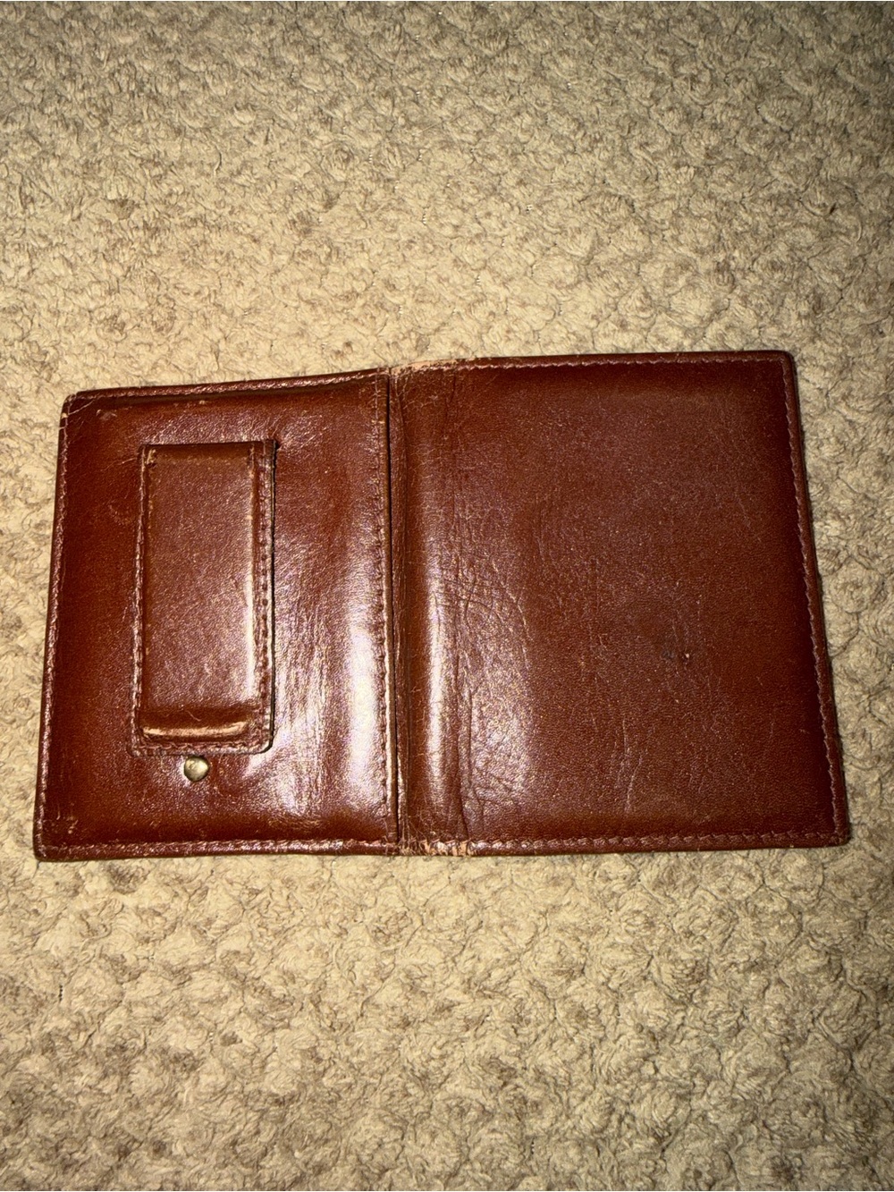 Wilsons Leather Brown Men's Card Classic Bifold Clip Wallet